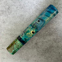 Custom Japanese Knife handle (wa handle) for 90-135 petty - ocean waves