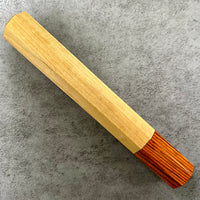 Custom Japanese Knife handle (wa handle) for 240mm - Ceylon Satinwood and Cocobolo