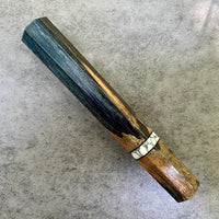 Custom Japanese Knife handle (wa handle) for 165-210mm - dyed spalted maple