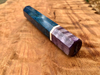 Custom Japanese Knife Handle (Wa Handle) - Dyed Spalted Maple