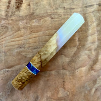 Custom Japanese Knife handle (wa handle) for 210mm - hybrid burl