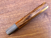 Custom Japanese Knife handle (wa handle) for 240mm - Siamese Rosewood and blonde horn