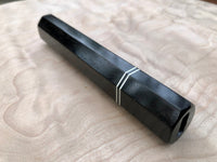 Custom Japanese Knife Handle (Wa Handle) - Gabon ebony and horn