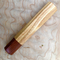 Custom Japanese Knife handle (wa handle) for 240mm - American chestnut and Honduran Rosewood