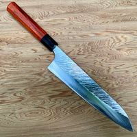 Yu Kurosaki Fujin SG2 Hammered Gyuto 210 - Siamese Rosewood and horn