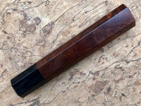 Custom Japanese Knife handle (wa handle) for 240mm - Curly Siamese Rosewood and Buffalo horn