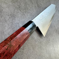 Custom Shigeki Tanaka VG10 Damascus Kiritsuke 240mm - Dyed mango and horn