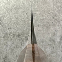 Custom Nigara Hamono SG2 Kurouchi Tsuchime Kiritsuke 240 mm - Ironwood burl