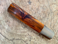 Custom Japanese Knife handle (wa handle) - Cocobolo and horn