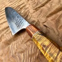 Yu Kurosaki Fujin SG2 Hammered Gyuto 210 - Chittum burl