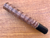 Custom Japanese Knife handle (wa handle) for 210-240mm - Redwood burl and horn