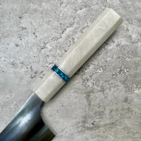 Custom Yu Kurosaki Gekko HAP40 Gyuto 240mm - White pearl and turquoise