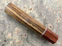 Custom Japanese Knife handle (wa handle) for 165-210mm : Shedua and rosewood