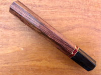 Custom Japanese Knife handle (wa handle) for 240mm - Honduran Rosewood, stone and horn
