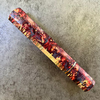 Custom Japanese Knife handle (wa handle) for 165-210mm: Cosmic dyed box elder