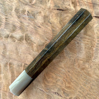 Custom Japanese Knife handle (wa handle) for 240mm - Brazilian Blackheart and blonde horn