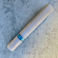 Custom Japanese Knife handle (wa handle) for 240mm : Blue pearl and Turquoise