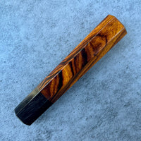 Custom Japanese Knife handle (wa handle) for 165-210mm: Sonoran desert ironwood and horn