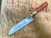 Custom Gihei Aogami 2 Gyuto 210mm - Curly Bubinga and Zebrawood