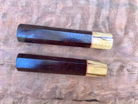 Custom Japanese Knife Handle - Rosewood, zebra and spacer