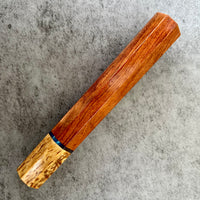 Custom Japanese Knife handle (wa handle) for 180-210mm : Bubinga with vintage poker chip