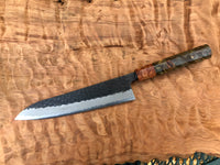 Custom Tsunehisa AS KU Hammered Gyuto 210mm - Maple Burl