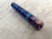 Custom Japanese Knife handle (wa handle) - Dyed Box Elder