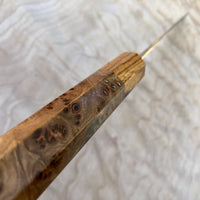 Custom Yu Kurosaki Fujin Hammered 210mm (8”) Gyuto Chef Knife- Japanese Elm Burl and zebra wood