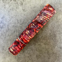 Custom Japanese Knife handle (wa handle) for 165-210mm: Cosmic dyed box elder