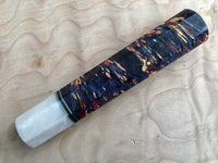 Custom Japanese Knife handle (wa handle) - Dyed Box Elder