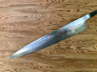 Takeshi Saji Rainbow Ao 2 Damascus Sujihiki 270 - blade only