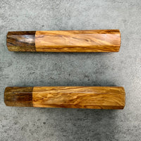 Custom Japanese Knife handle (wa handle) - Olive and Tasmanian Blackwood