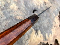 Custom Sugi Fujiwara Shirogami 1 Gyuto 210 - Siamese Rosewood and African Blackwood