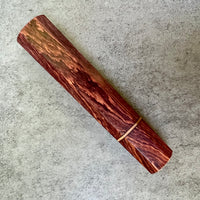 Custom Japanese Knife handle (wa handle) for 240mm - Kingwood and copper