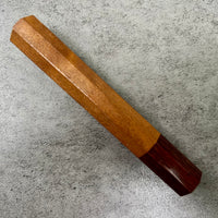 Custom Japanese Knife handle (wa handle) for 165-210 mm : Itauba and Brazilian ebony