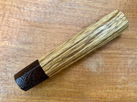 Custom Japanese Knife handle (wa handle) - zebrawood and wenge