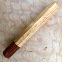 Custom Japanese Knife handle (wa handle) for 240mm - American chestnut and Honduran Rosewood