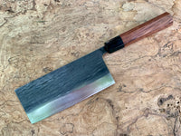 Custom Yu Kurosaki Juhyo AS 180mm Chinese Cleaver - Honduran Rosewood and Horn
