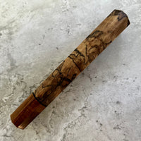 Custom Japanese Knife handle (wa handle) for 240mm - Spalted Sycamore