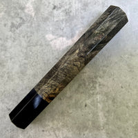 Custom Japanese Knife handle (wa handle) for 165-210mm - buckeye burl and horn