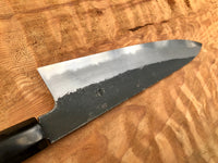 Sugi Tanaka Black Kurouchi Shirogami W2 Tall Gyuto 240mm