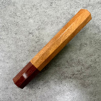 Custom Japanese Knife handle (wa handle) for 165-210 mm : Itauba and Brazilian ebony