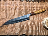 Custom Anryu B2 hammered Gyuto 210mm - Zebrawood