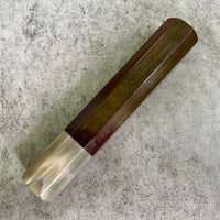 Hanoi Made Custom Japanese Knife handle (wa handle) for 240 : Rosewood and horn