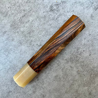 Custom Japanese Knife handle (wa handle) for 165-210mm : Cocobolo and blonde horn