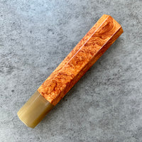 Custom Japanese Knife handle (wa handle) for 240mm - Vary rare Siamese Rosewood Burl