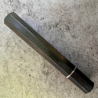 Custom Japanese Knife handle (wa handle) for 240mm - Carbon fiber and nickel- silver