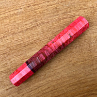 Custom Japanese Knife handle (wa handle) - double dyed box elder