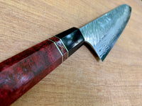 Custom Yu Kurosaki Fujin Hammered 240mm (10”) Gyuto Chef Knife- Dyed Mango Burl