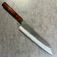 Custom Nigara Hamono SG2 Kurouchi Tsuchime Kiritsuke 240 mm - Ironwood burl